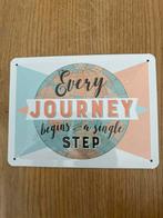 Tekstbord 'Every Journey', Ophalen of Verzenden, Nieuw