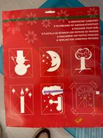 Kerst Sjablonen Set - 6 Motieven, Hobby en Vrije tijd, Ophalen of Verzenden, Gebruikt, Materiaal