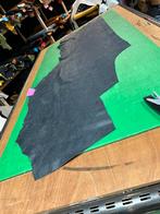 Antraciet crack nappa leer lap 1.3 mm dikte soepel A-175, Leer of Kunstleer, Ophalen of Verzenden, Zo goed als nieuw, 30 tot 120 cm