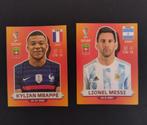 WK 2022 Panini Stickers: Messi & Mbappé, Ophalen of Verzenden, Nieuw, Overige sporten, Spelerskaart