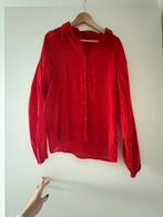 Rood blousje met hartjes - Maat 42, Kleding | Dames, Blouses en Tunieken, Ophalen of Verzenden, Zo goed als nieuw, Maat 42/44 (L)