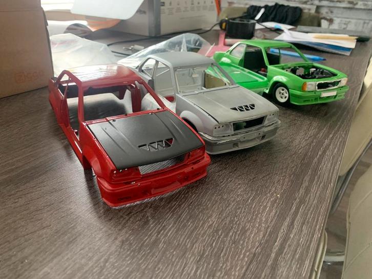 Opel Ascona sunstar 3x met onderdelen!!, Hobby en Vrije tijd, Modelauto's | 1:18, Zo goed als nieuw, Verzenden