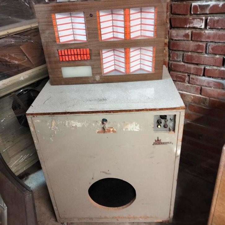 Orginele Hecker/Seeburg hideaway compleet met wallbox, Verzamelen, Automaten | Jukeboxen, Gebruikt, Seeburg, Ophalen