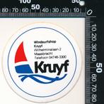 Sticker: Windsurfshop Kruyf - Maasbracht, Ophalen of Verzenden, Zo goed als nieuw, Sport