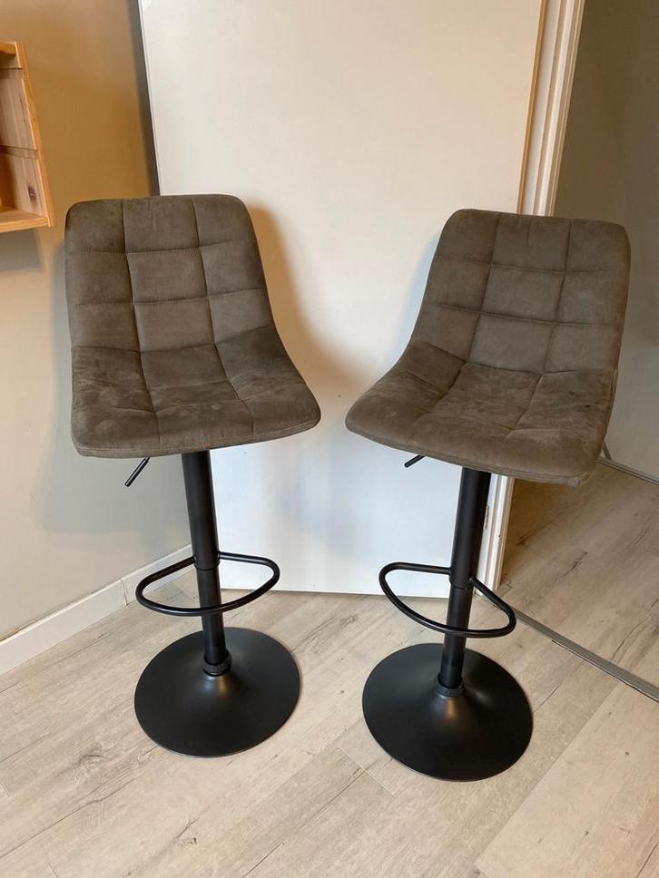 2 House Nordic barkrukken grijs - Gebruikt, Huis en Inrichting, Barkrukken, Ophalen