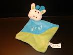 HAPPY HORSE GIRAFFE KNUFFELDOEKJE VELOURS BLAUW/GROEN MET WI, Verzenden, Nieuw, Overige typen