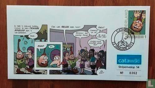 Catawiki stripenvelop 14: Peer de plintkabouter 2013, Postzegels en Munten, Postzegels | Eerstedagenveloppen, Nederland, Ophalen of Verzenden