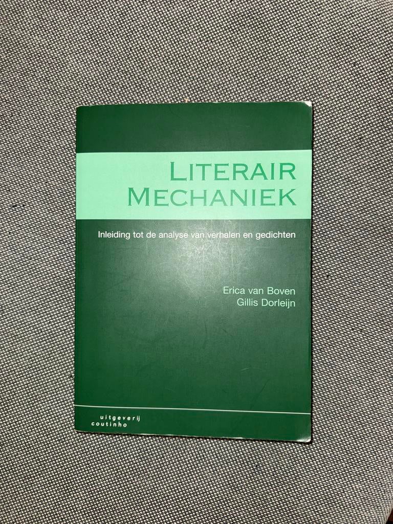 Literair mechaniek - Erica van Boven, Gillis Dorleijn, Boeken, Ophalen of Verzenden, Gelezen, Nederland
