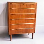Vintage ladekast | Deens design dressoir |  Scandinavisch, Huis en Inrichting, 5 laden of meer, 100 tot 150 cm, 50 tot 100 cm