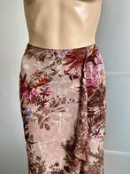 J446 Claudia Strater maat 40=M zijden lange rok beige/bruin, Kleding | Dames, Rokken, Maat 38/40 (M), Bruin, Ophalen of Verzenden