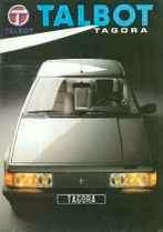 Talbot Tagora originele brochure/auto folder '81 '82 '83, Ophalen of Verzenden, Overige merken