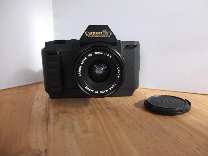 ✅ Canon T80 & Canon FD 28 mm F 2.8 * GETEST * EXC, Audio, Tv en Foto, Fotocamera's Analoog, Gebruikt, Spiegelreflex, Canon, Ophalen
