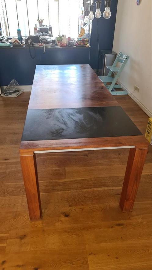 Leolux Verstelbare eettafel! Gerenommeerd Nederlands merk!, Huis en Inrichting, Tafels | Eettafels, Zo goed als nieuw, 50 tot 100 cm