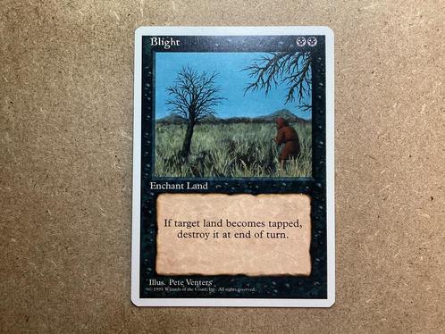1x Blight (Near Mint), Hobby en Vrije tijd, Verzamelkaartspellen | Magic the Gathering, Zo goed als nieuw, Losse kaart, Ophalen of Verzenden