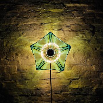 Vintage Murano glazen wandlamp. beschikbaar voor biedingen