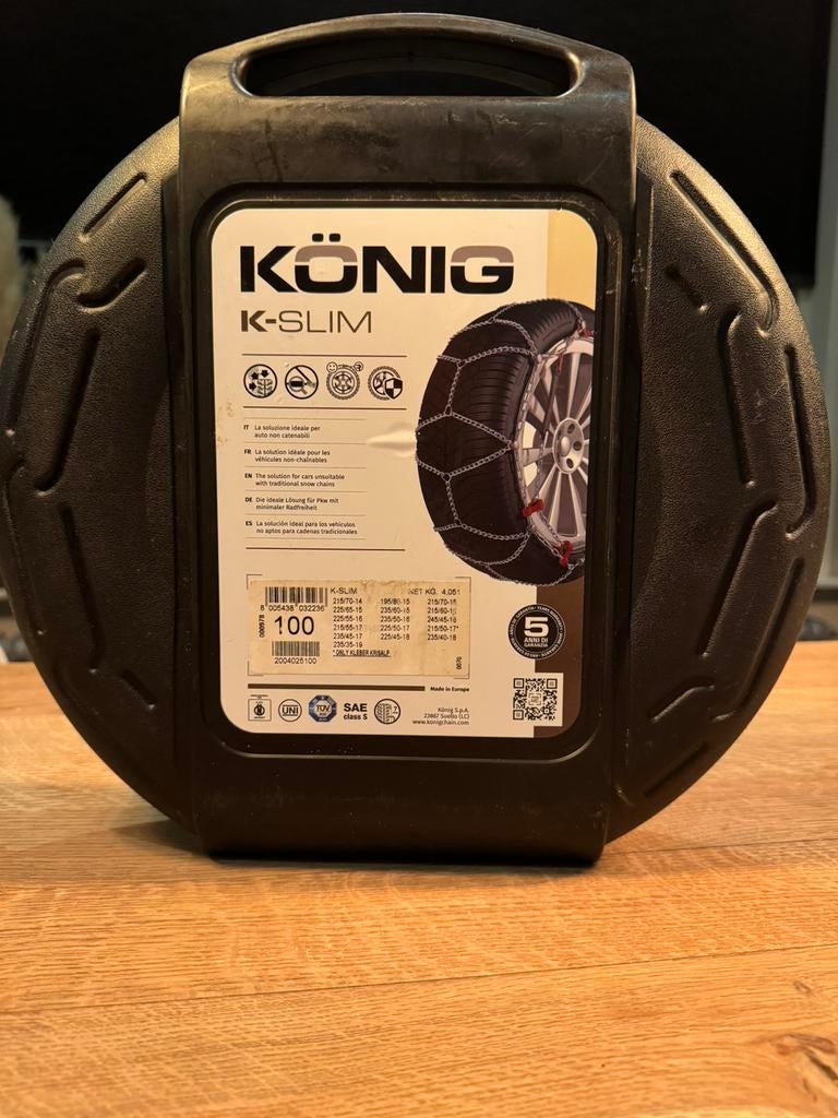 König K-slim 100 sneeuwkettingen, Ophalen, Zo goed als nieuw