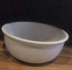 Vintage jaren ‘50 stevige kom schaal 8,5x20,8cm wit, Antiek en Kunst, Antiek | Schalen, Ophalen of Verzenden