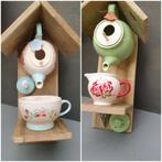 Jet ter steege   theepot  vogelhuisje    voederhuisje, Huis en Inrichting, Ophalen of Verzenden, Zo goed als nieuw, Overige stijlen