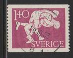 Zweden 1953 - Worstelen, Zweden, Ophalen, Gestempeld
