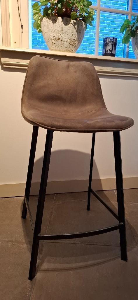 barkrukken, Huis en Inrichting, Barkrukken, Zo goed als nieuw, 60 tot 90 cm, Metaal, 2 krukken, Met voetsteun, Ophalen