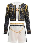 3 delig K-Pop Demon Hunter Cosplay Kostuum maat ca 120-130, Ophalen of Verzenden, Nieuw, Jongen of Meisje