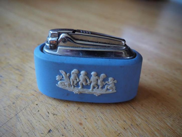 Vintage Wedgwood Pale Blue Jasper Ware tafelaansteker, Hobby en Vrije tijd, Overige Hobby en Vrije tijd, Gebruikt, Ophalen of Verzenden