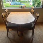 ikea eettafel incl 4 stoelen grenen, Ophalen, Gebruikt, 100 tot 150 cm, 50 tot 100 cm