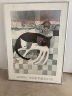 Poster in lijst met afbeeldingen van katten, Foto of Poster, Minder dan 50 cm, Zo goed als nieuw, 50 tot 75 cm