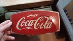 Coca cola glasplaat reclamebord, Verzamelen, Merken en Reclamevoorwerpen, Ophalen of Verzenden, Gebruikt, Reclamebord