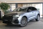 Audi Q3 Sportback 45 TFSI e 2x S-line 245PK Navi ACC PDC CAM, Gebruikt, Zwart, Leder en Stof, Hybride Elektrisch/Benzine