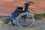 Rolstoel, Fortress Vision, blauw, Ophalen, Inklapbaar, Gebruikt, Duwrolstoel