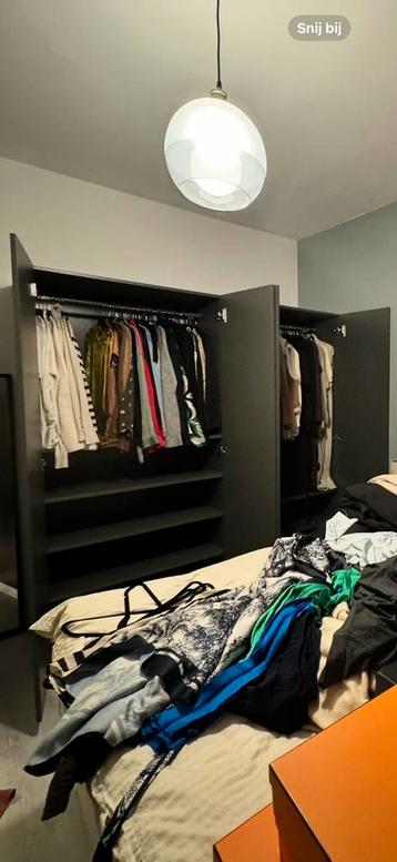 IKEA DONKERGRIJS PAX KAST ZO GOED ALS NIEUW - afbeelding 2