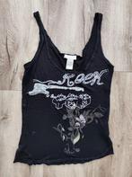 Stoere zwarte top van Diesel, maat M. Top met print merk top, Maat 38/40 (M), Zwart, Diesel, Ophalen of Verzenden