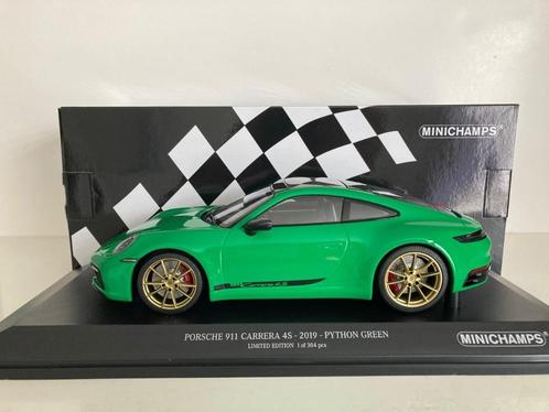 Porsche 911 Carrera 4S 2019 1:18 (nieuw), Hobby en Vrije tijd, Modelauto's | 1:18, Nieuw, Auto, MiniChamps, Verzenden