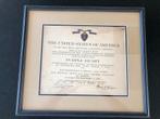 Origineel: Killed in action 1944, US purple heart document, Verzamelen, Ophalen of Verzenden, Amerika