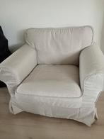 Ikea ektorp fauteuil beige off white kleur wasbaar bekleding, Huis en Inrichting, Stoelen, Ophalen, Overige kleuren, Romantisch brocant eclectisch landelijk