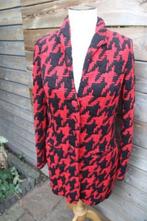 Jas/ Mantel rood/ zwart Moq mt 40 Vaste prijs, Kleding | Dames, Maat 38/40 (M), Moq, Ophalen of Verzenden, Zo goed als nieuw