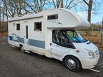 Een prachtige Rimor SuperBrig  stapelbed 6 pers 80.000km, Caravans en Kamperen, Afzuigkap, Alkoof, Ringverwarming, Ford
