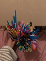 Hele zak vol met echte plastic rietjes, Verzamelen, Glas en Borrelglaasjes, Ophalen of Verzenden, Nieuw, Bierglas