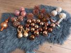 Kerstballen roestbruin 36 stuks, Ophalen, Gebruikt