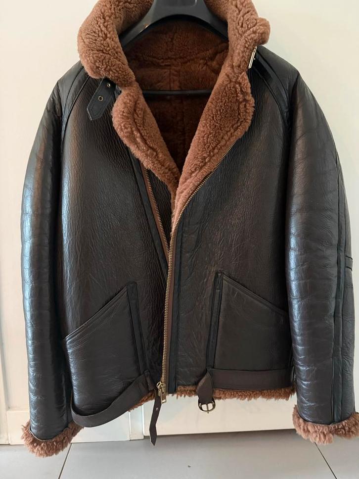Cirrus RAF Pilotenjas Leer XXL 60-62, Kleding | Heren, Jassen | Winter, Gedragen, Overige maten, Bruin, Ophalen of Verzenden