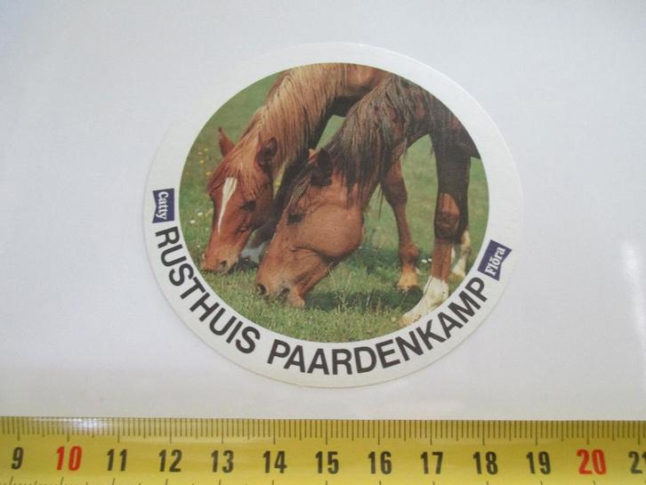 sticker CATTY Flöra  Rusthuis Paardenkamp *, Verzamelen, Stickers, Zo goed als nieuw, Ophalen