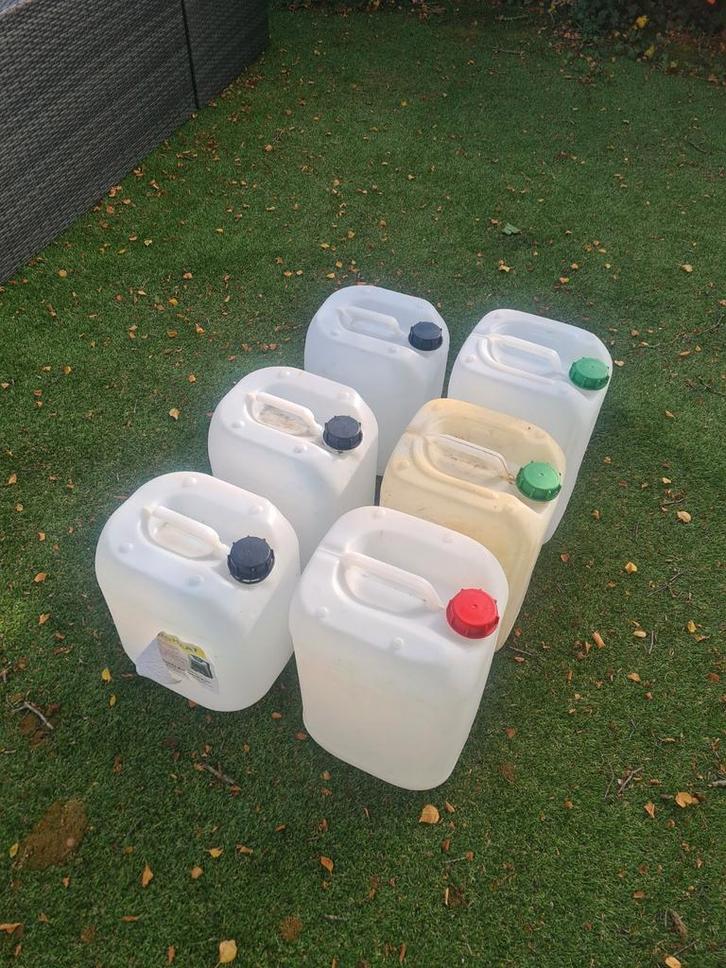 6x Jerrycan - Schoon, Hobby en Vrije tijd, Overige Hobby en Vrije tijd, Ophalen