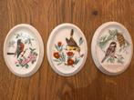 Porseleinen plaatjes schilderijtjes vogel, Ophalen of Verzenden