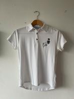 Witte polo met korte mouw- 14 jr paardrijwedstrijden 100 wit, Dieren en Toebehoren, Paardrijkleding, Dressuur, Kinderen, Ophalen of Verzenden