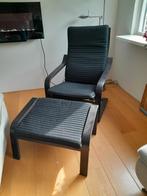 2 relaxstoelen met voetenbank Ikea, Huis en Inrichting, Stoelen, Ophalen of Verzenden, Gebruikt, Twee