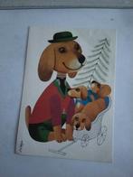 COR VAN VELSEN.  HOND MET 3 KLEINTJES IN WAGENTJE. 1973, Ophalen of Verzenden, 1960 tot 1980, Overige thema's