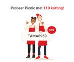 Picnic €10 euro met kortingscode TAMA6969, Tickets en Kaartjes, Kortingen en Cadeaubonnen