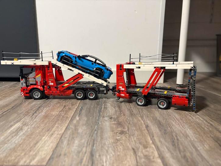 Lego Technic 42098 Auto Transporter - Compleet!, Kinderen en Baby's, Speelgoed | Duplo en Lego, Zo goed als nieuw, Lego, Complete set