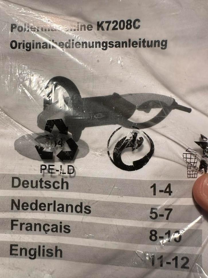 Poetsmachine K7208C - Nieuw in verpakking, Auto diversen, Tuning en Styling, Ophalen of Verzenden